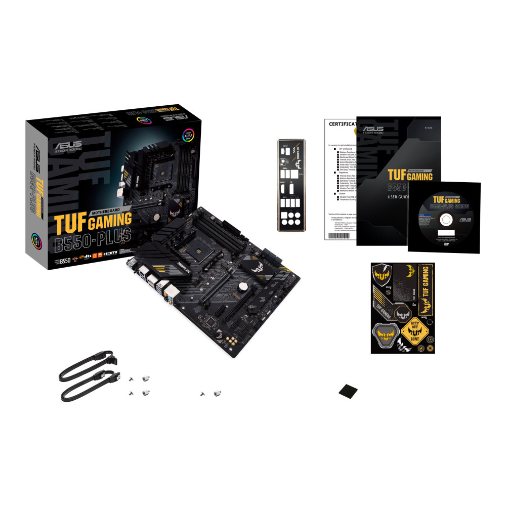 Produktbild för ASUS TUF GAMING B550-PLUS - moderkort - ATX - Socket AM4 - AMD B550
