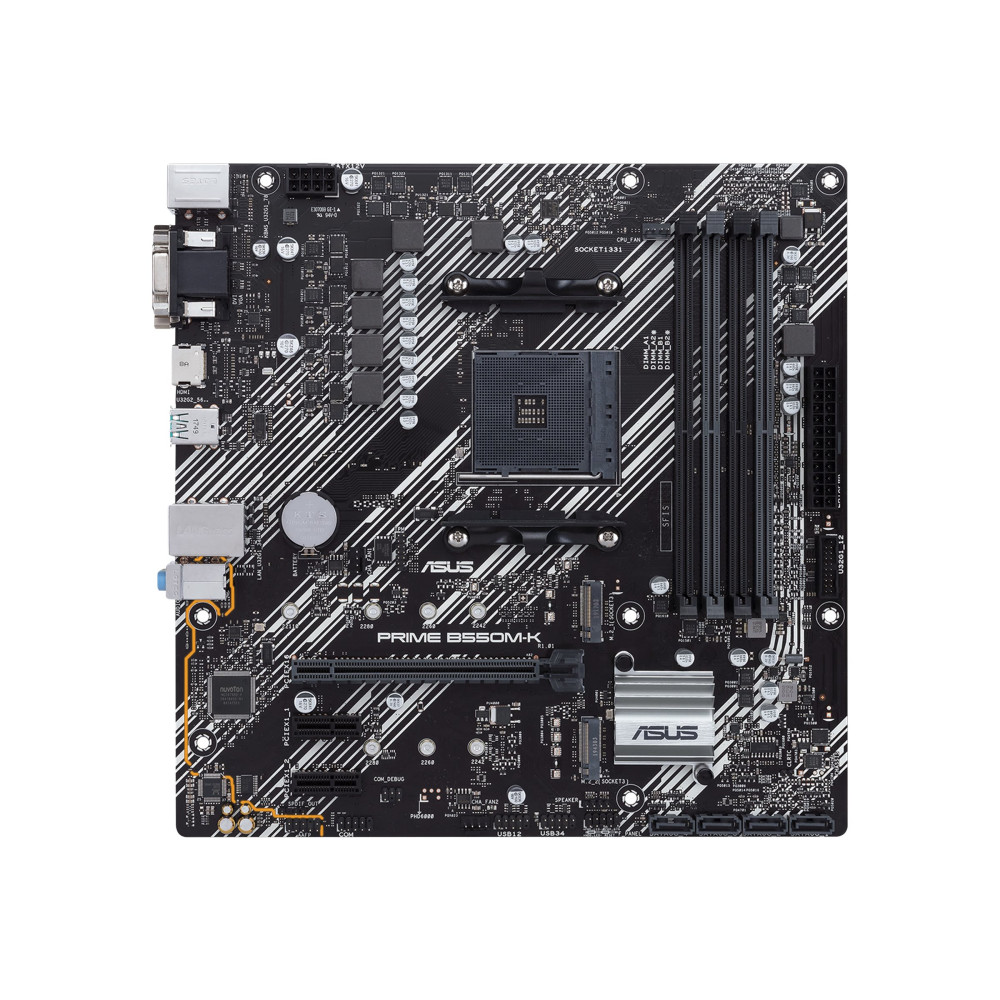 Produktbild för ASUS PRIME B550M-K - moderkort - micro ATX - Socket AM4 - AMD B550