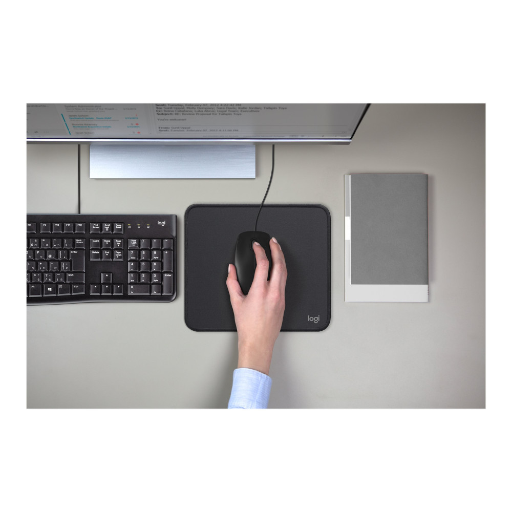 Produktbild för Logitech M100 - mus - fullstorlek - USB - svart