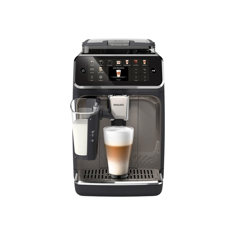 Produktbild för Philips 5500 Series LatteGo EP5549 - automatisk kaffekokare med cappuccinatore - 15 bar - svart/spraylackerad panthera