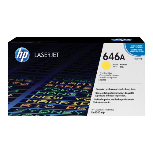 Hewlett-Packard HP 646A - gul - original - LaserJet - tonerkassett (CF032A)