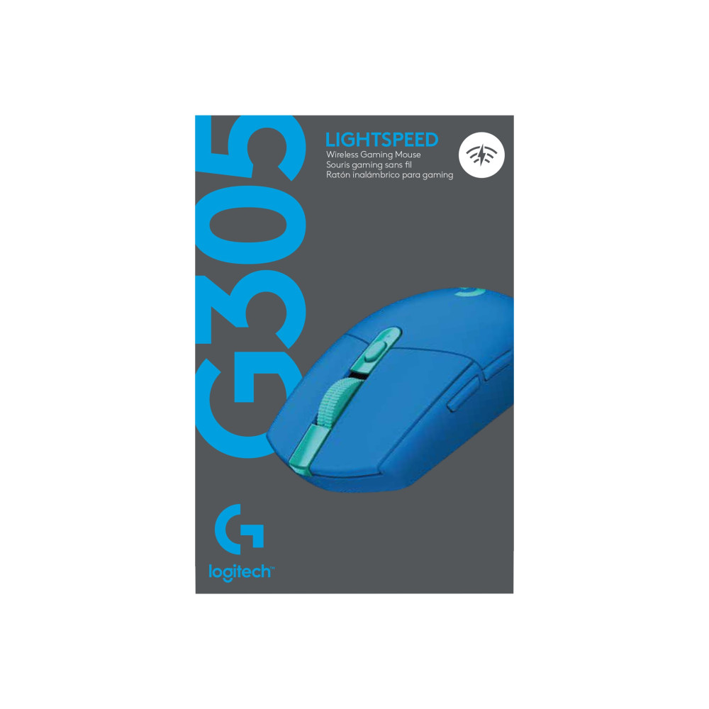 Produktbild för Logitech G G305 - mus - 2.4 GHz - blå
