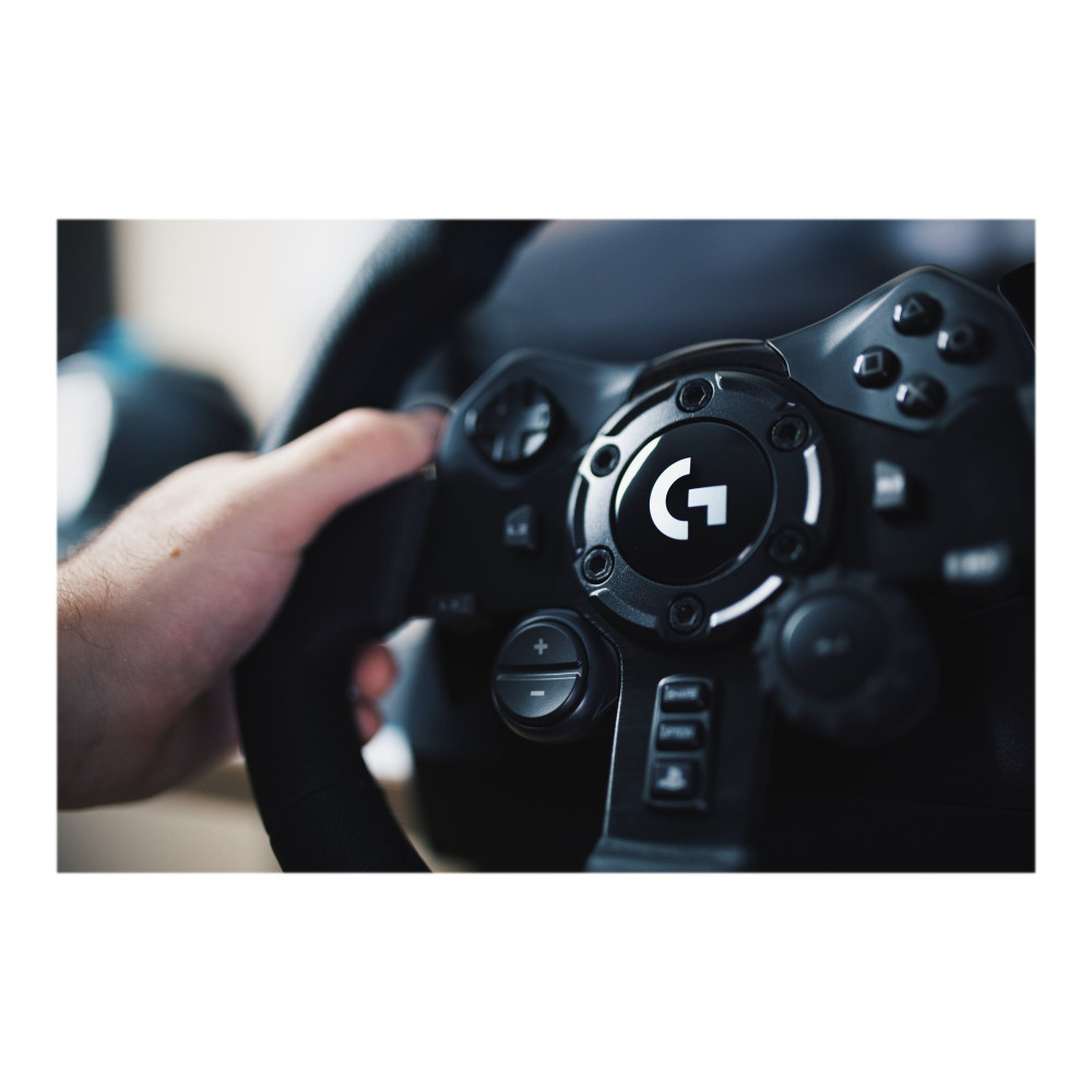 Produktbild för Logitech G923 - ratt- och pedaluppsättning - kabelansluten