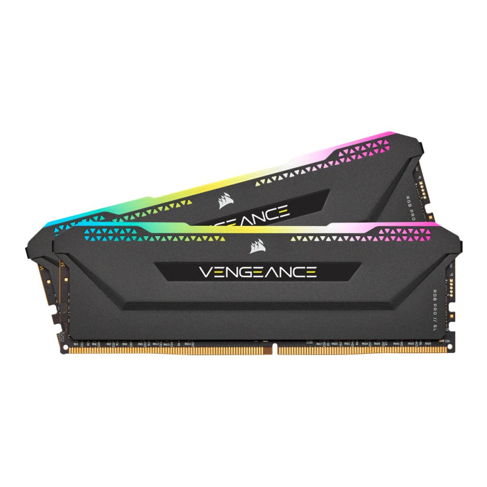 Produktbild för CORSAIR Vengeance RGB PRO SL - DDR4 - sats - 16 GB: 2 x 8 GB - DIMM 288-pin / PC4-25600 - ej buffrad