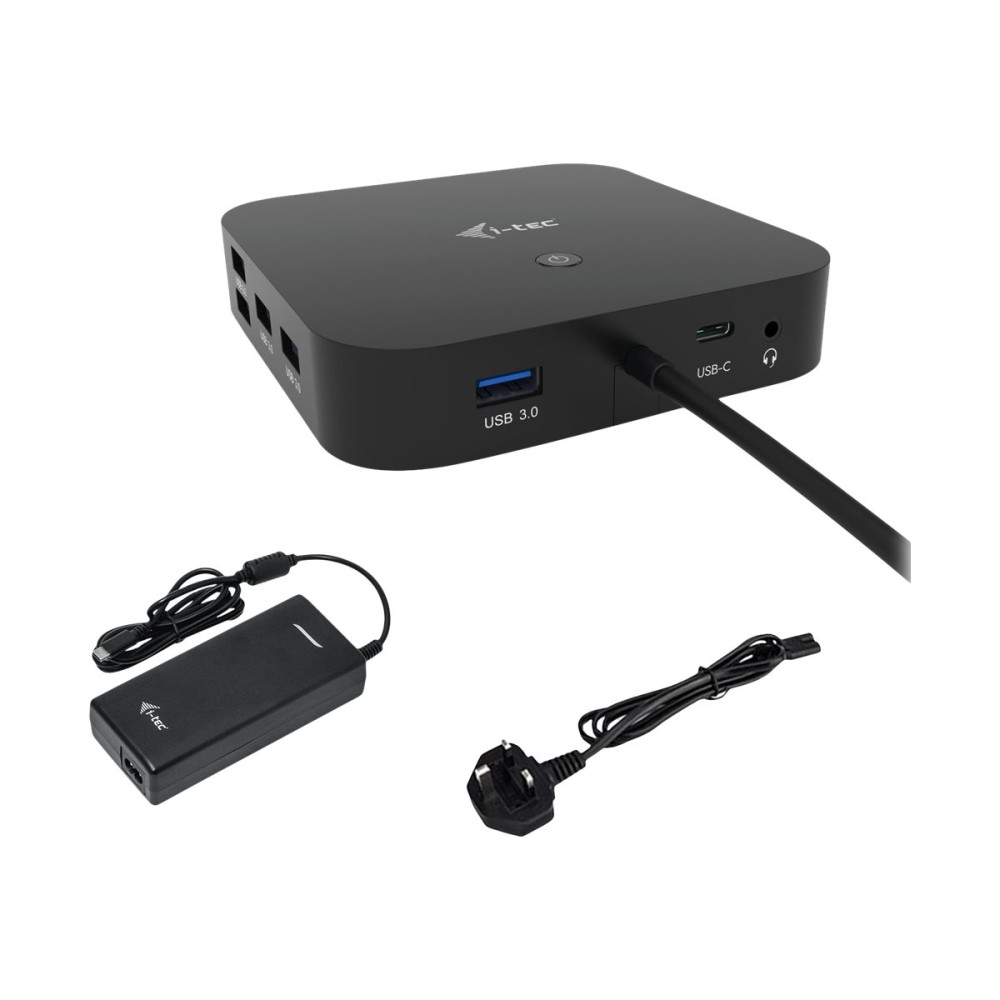 Produktbild för i-Tec - dockningsstation - USB-C 3.1 Gen 2 / Thunderbolt 3 - DP, HDMI - 1GbE