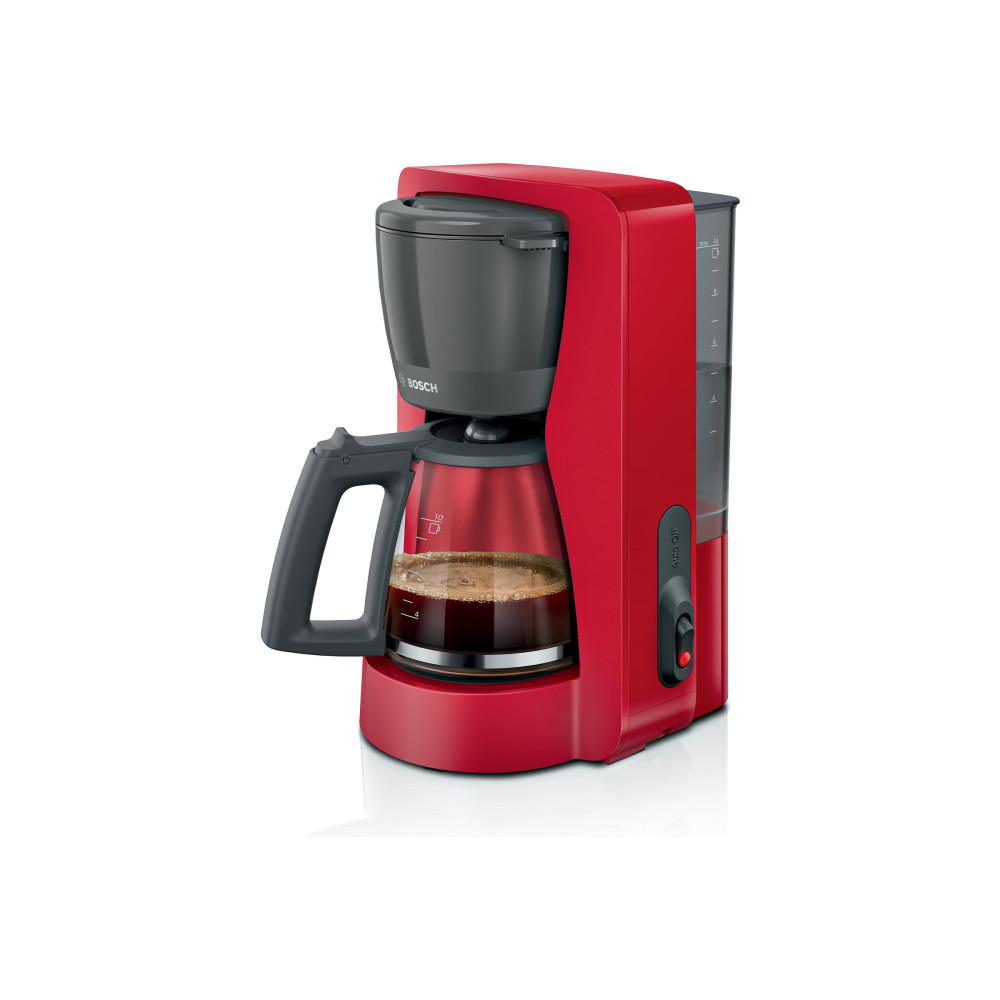 Produktbild för Bosch MyMoment TKA2M114 - kaffemaskin - djup röd/svart grå