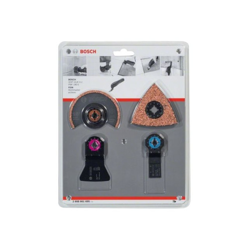 Bosch Powertools Bosch bladsats för multiverktyg - för kakel - 4 delar