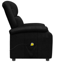 Produktbild för Massagefåtölj svart konstläder
