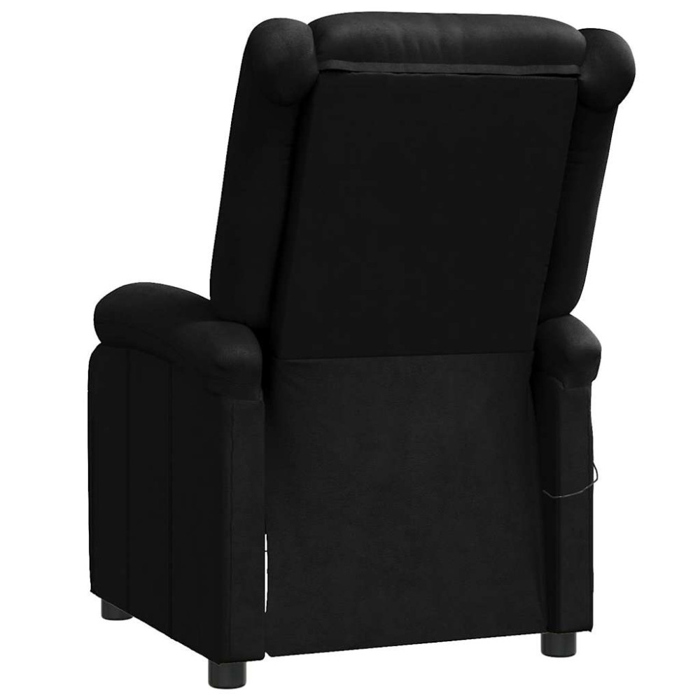 Produktbild för Massagefåtölj svart konstläder