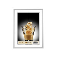 Produktbild för ZEP AL1S4, Enbildsram, Trä, Silver, Bord, Vägg, 20 x 30 cm,...