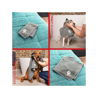 Produktbild för Vileda 172650, Katt, Hund, Mikrofiber, Grå, M, 450 mm, 700 m...