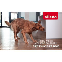 Produktbild för Vileda 172650, Katt, Hund, Mikrofiber, Grå, M, 450 mm, 700 m...