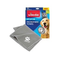 Produktbild för Vileda 172650, Katt, Hund, Mikrofiber, Grå, M, 450 mm, 700 m...