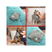Produktbild för Vileda 172650, Katt, Hund, Mikrofiber, Grå, M, 450 mm, 700 m...