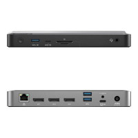 Produktbild för ALOGIC DX3 - dockningsstation - USB-C - 3 x DP - 1GbE