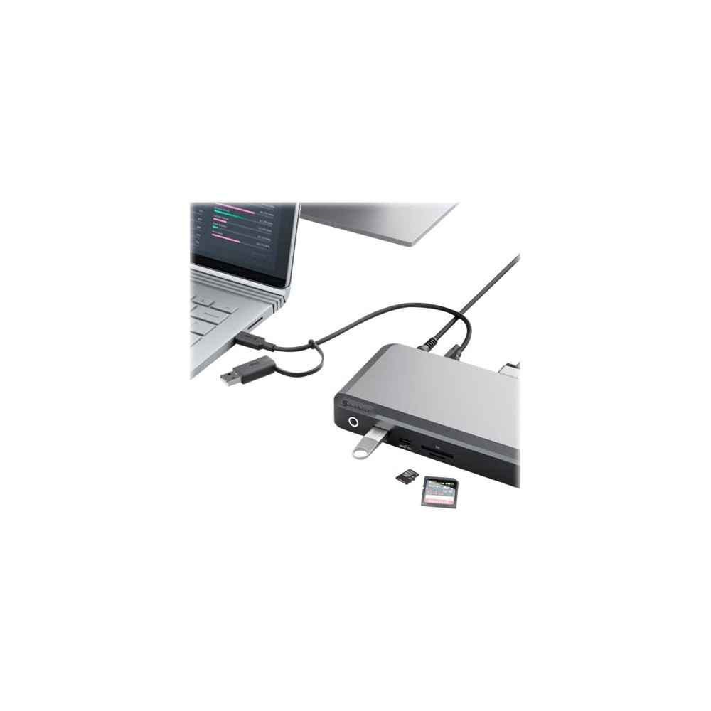 Produktbild för ALOGIC DX3 - dockningsstation - USB-C - 3 x DP - 1GbE