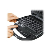 Produktbild för Tefal SNACK TIME 3PL SW342 - sandwichmaskin / våffeljärn / paninimaskin - svart/silver