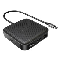 Produktbild för HyperDrive Mobile Dock - dockningsstation - USB4 - HDMI, DP - 1GbE