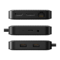 Produktbild för HyperDrive Mobile Dock - dockningsstation - USB4 - HDMI, DP - 1GbE