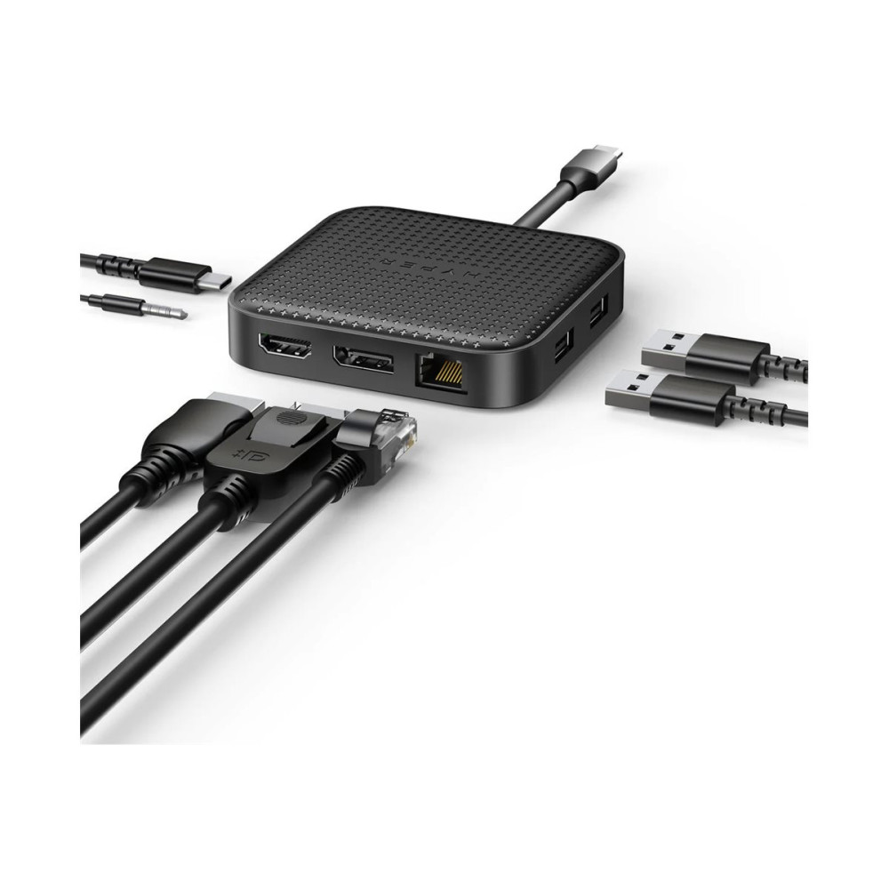Produktbild för HyperDrive Mobile Dock - dockningsstation - USB4 - HDMI, DP - 1GbE