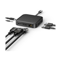 Produktbild för HyperDrive Mobile Dock - dockningsstation - USB4 - HDMI, DP - 1GbE
