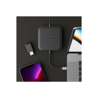 Produktbild för HyperDrive Mobile Dock - dockningsstation - USB4 - HDMI, DP - 1GbE