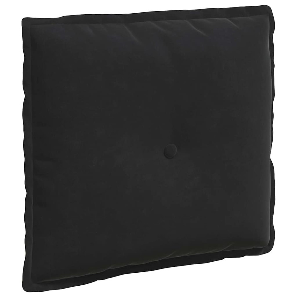 Produktbild för Ryggkudde Svart 50 x 45 cm Kordread tyg