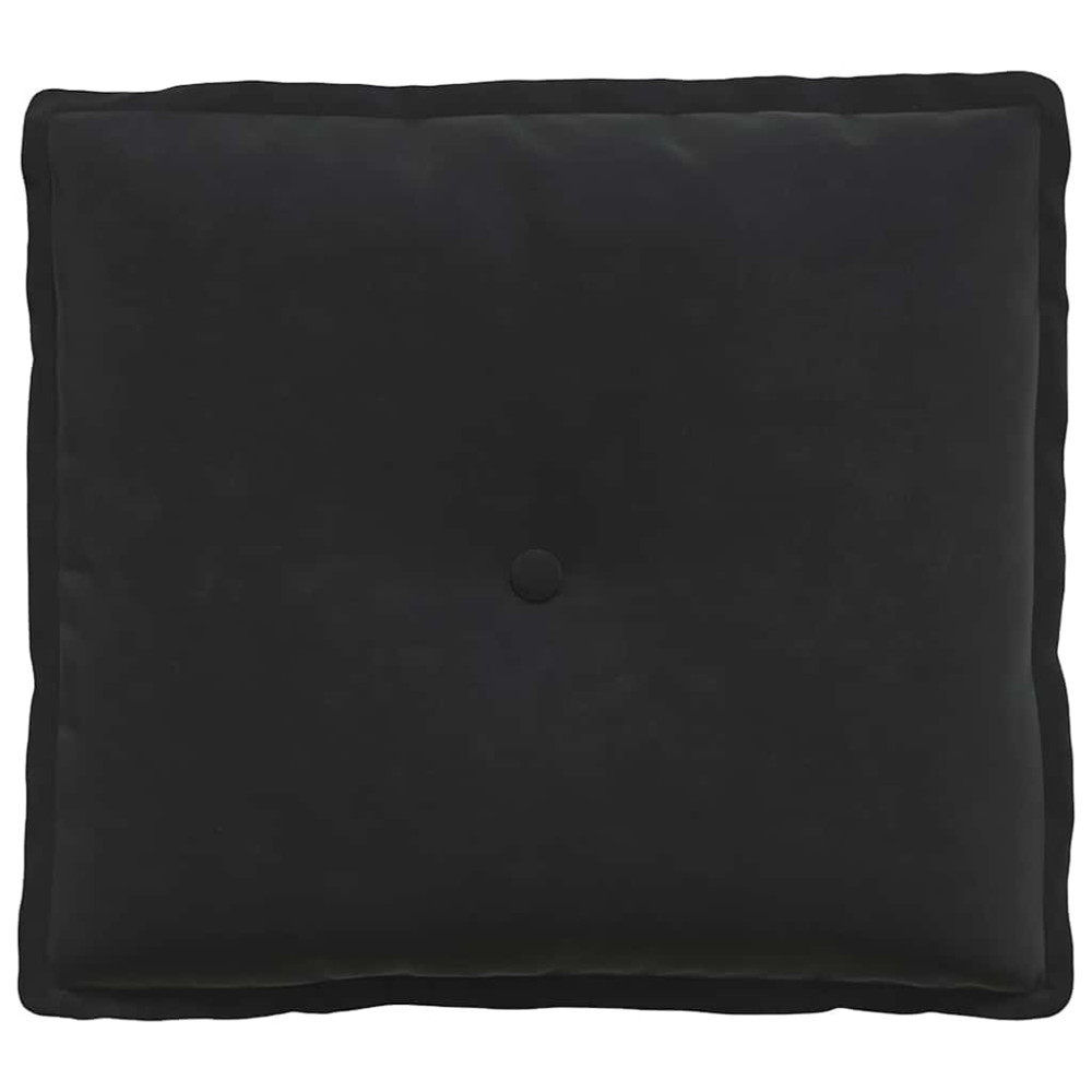 Produktbild för Ryggkudde Svart 50 x 45 cm Kordread tyg