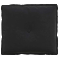 Produktbild för Ryggkudde Svart 50 x 45 cm Kordread tyg