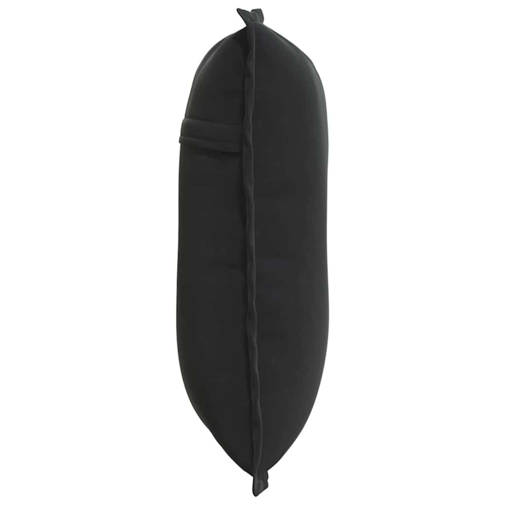 Produktbild för Ryggkudde Svart 50 x 45 cm Kordread tyg