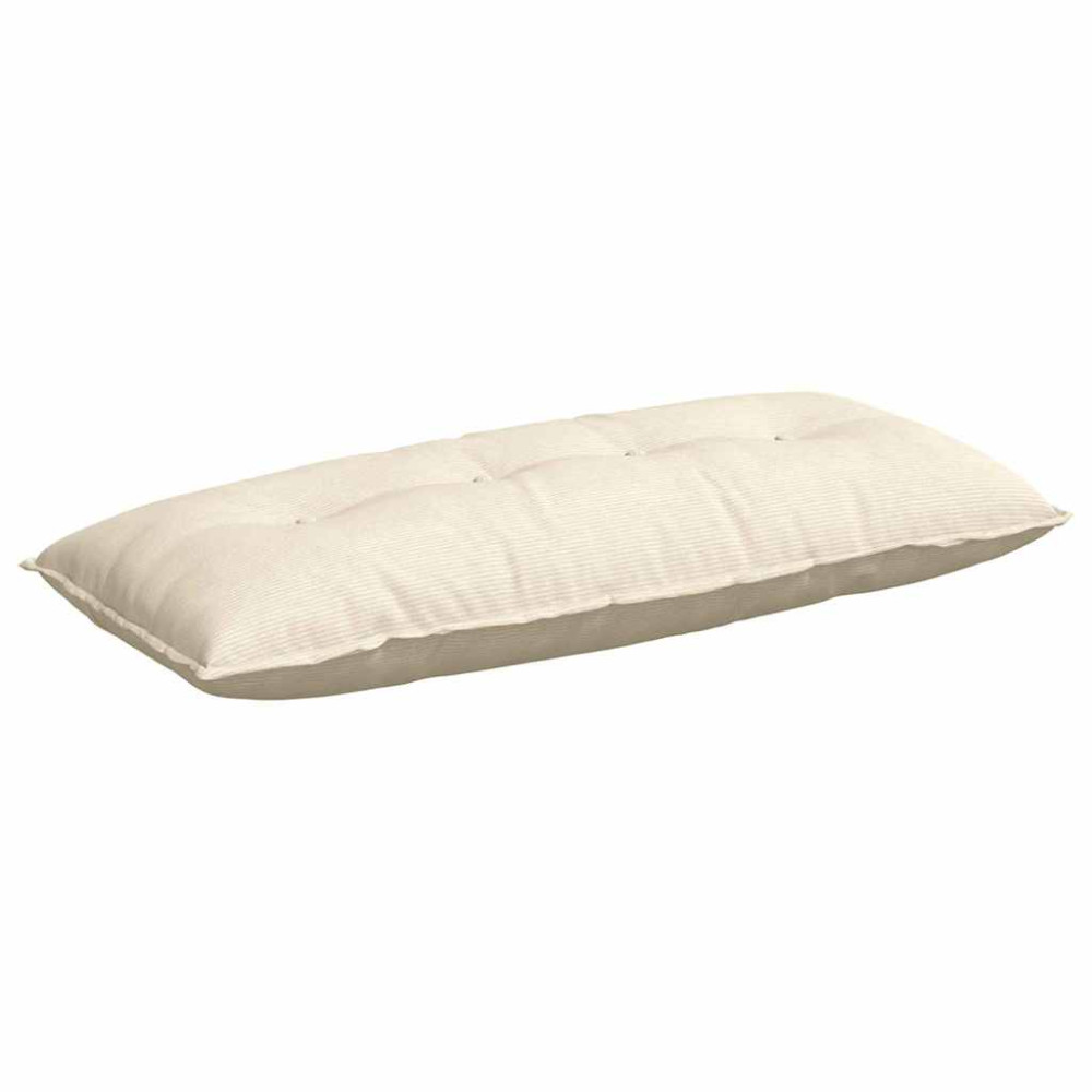 Produktbild för Ryggkudde Kräm 120 x 50 cm Kordread tyg