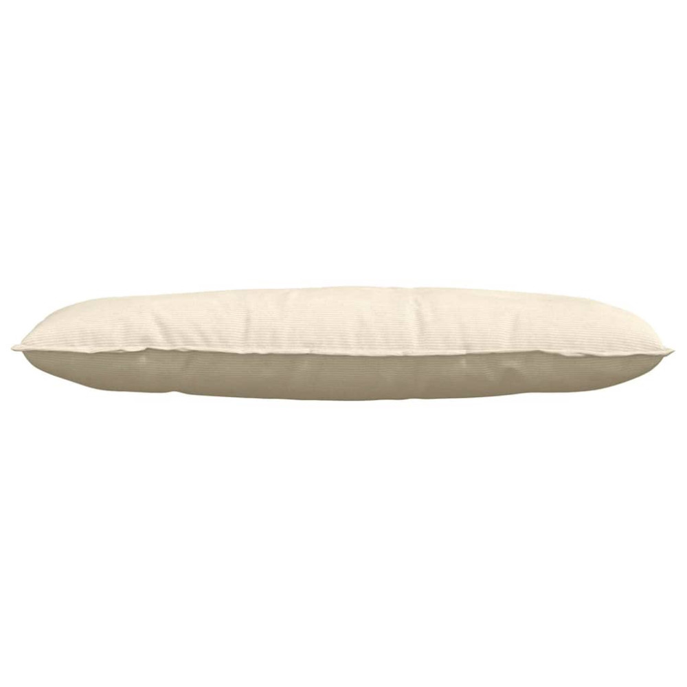 Produktbild för Ryggkudde Kräm 120 x 50 cm Kordread tyg