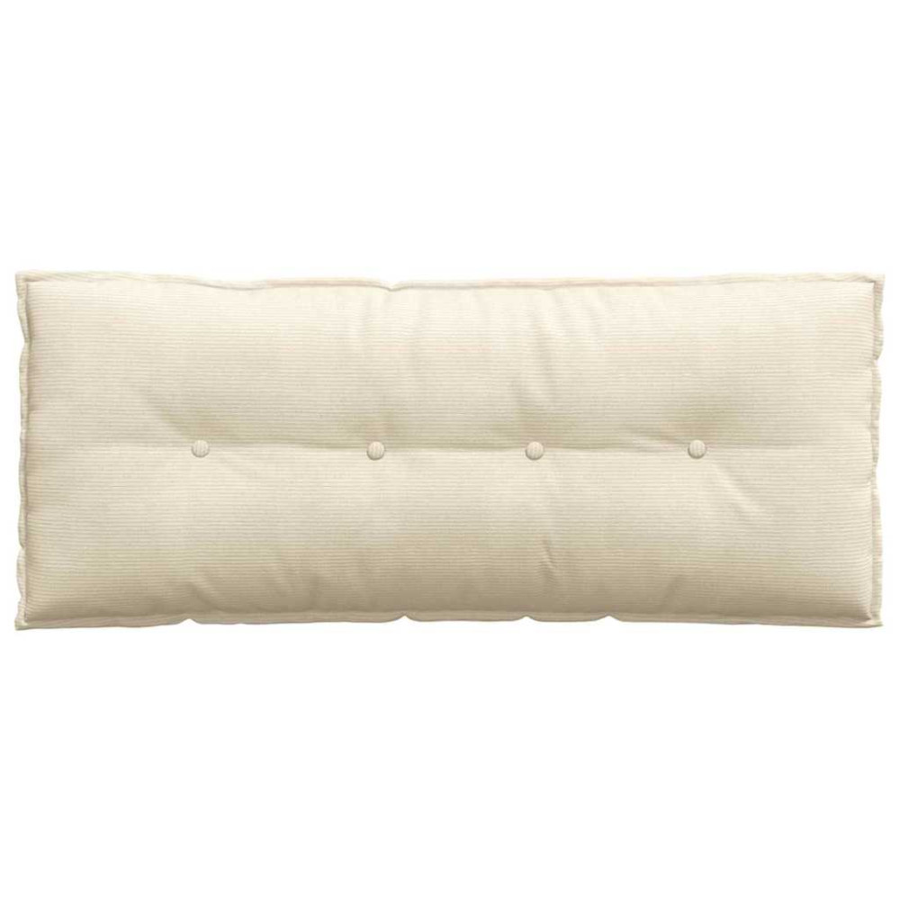 Produktbild för Ryggkudde Kräm 120 x 50 cm Kordread tyg