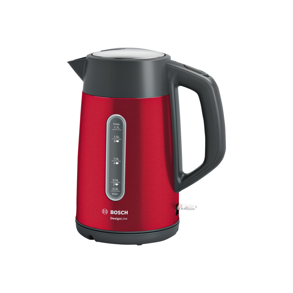 Produktbild för Bosch DesignLine TWK4P434 - vattenkokare - röd
