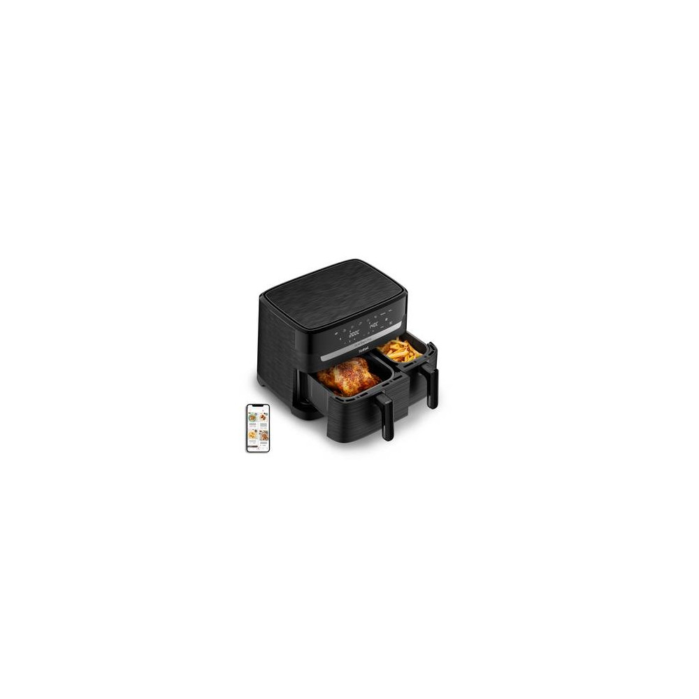 Produktbild för Tefal Easy Fry EY901N, Varmluftsfritös, 8,3 l, Dubbel, Svart...