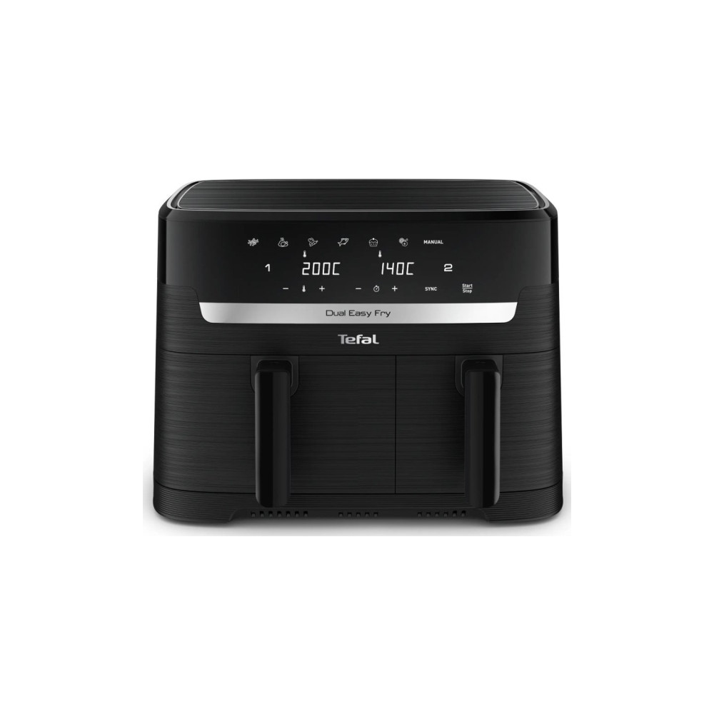 Produktbild för Tefal Easy Fry EY901N, Varmluftsfritös, 8,3 l, Dubbel, Svart...