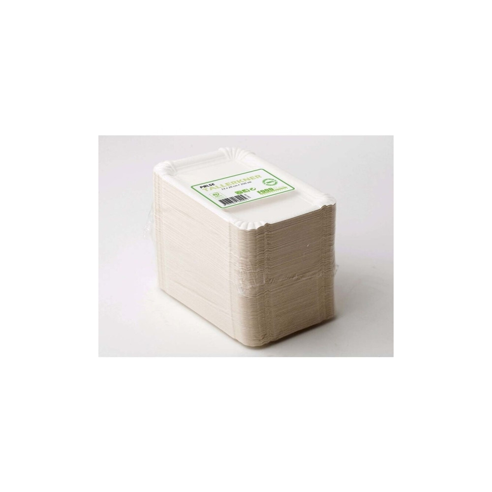 Produktbild för Korvbricka 130x200 mm vit