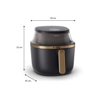 Produktbild för Philips Series 3000 NA342 - varmluftsfritös - svart