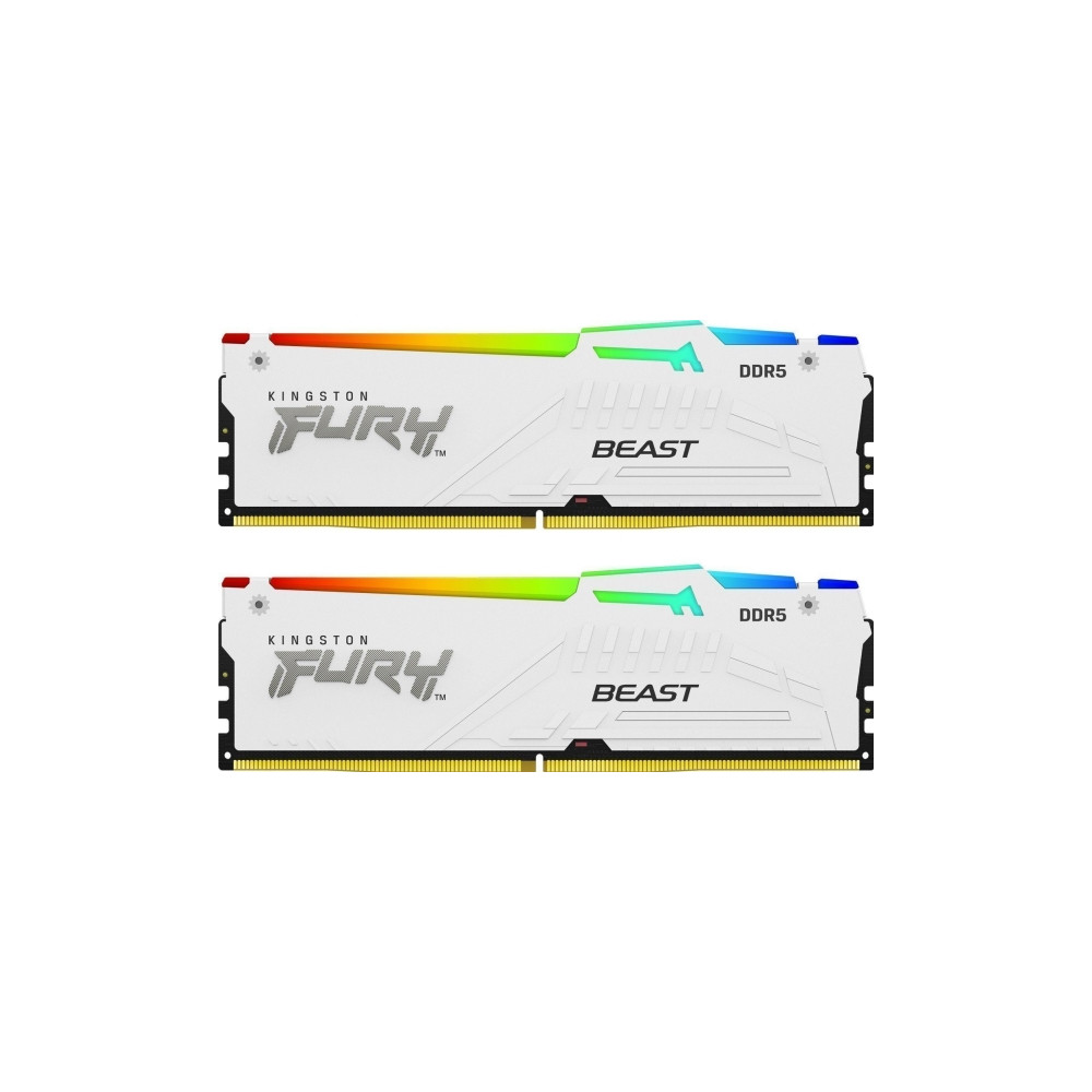Produktbild för Kingston FURY Beast RGB - DDR5 - sats - 32 GB: 2 x 16 GB - DIMM 288-pin / PC5-44800 - ej buffrad