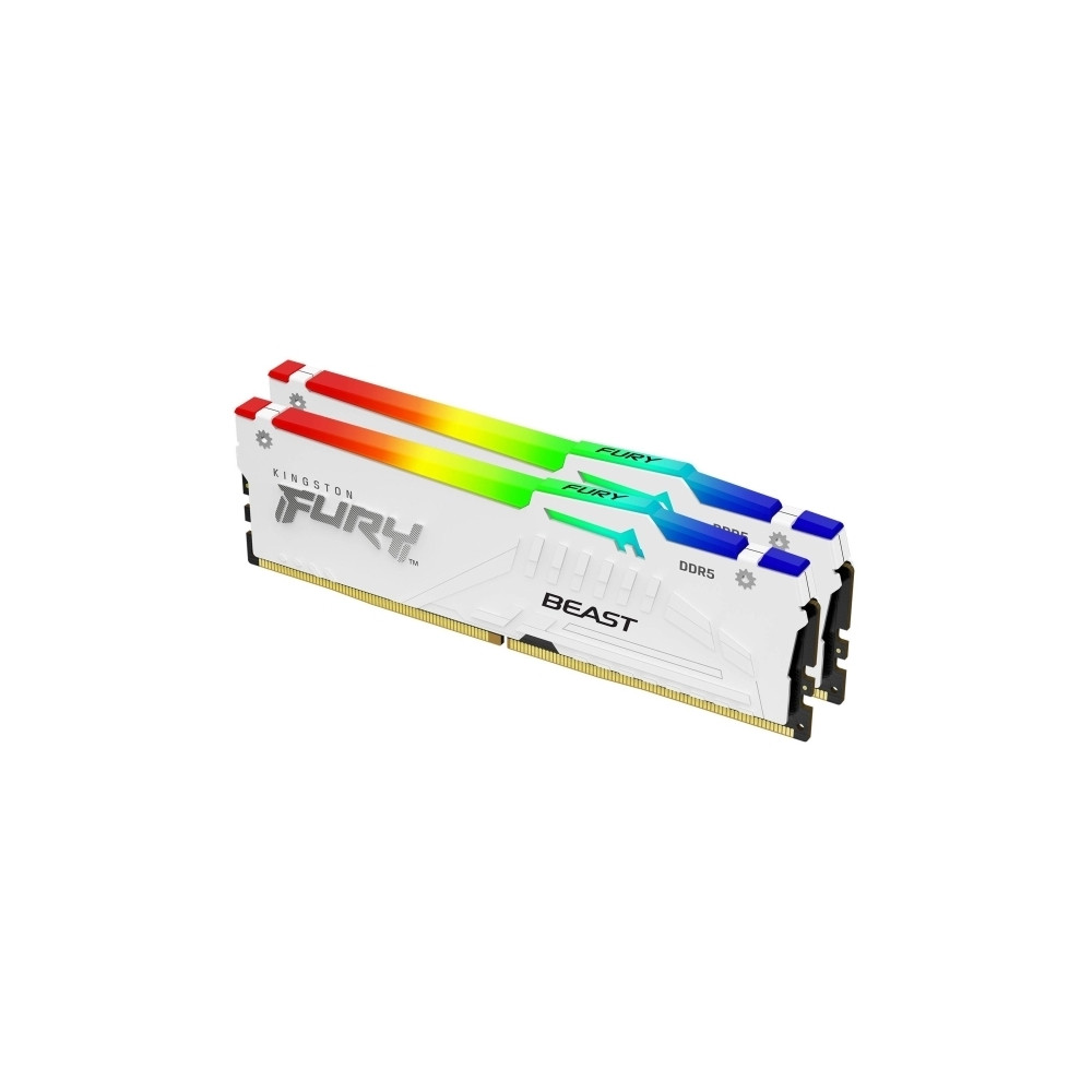 Produktbild för Kingston FURY Beast RGB - DDR5 - sats - 32 GB: 2 x 16 GB - DIMM 288-pin / PC5-44800 - ej buffrad