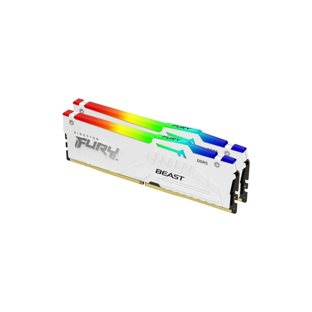 Produktbild för Kingston FURY Beast RGB - DDR5 - sats - 32 GB: 2 x 16 GB - DIMM 288-pin / PC5-44800 - ej buffrad