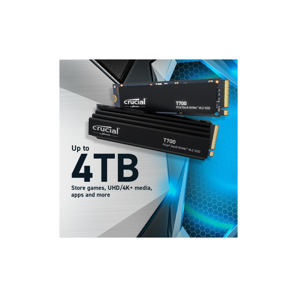Produktbild för Crucial T700 - SSD - 2 TB - PCI Express 5.0 (NVMe)