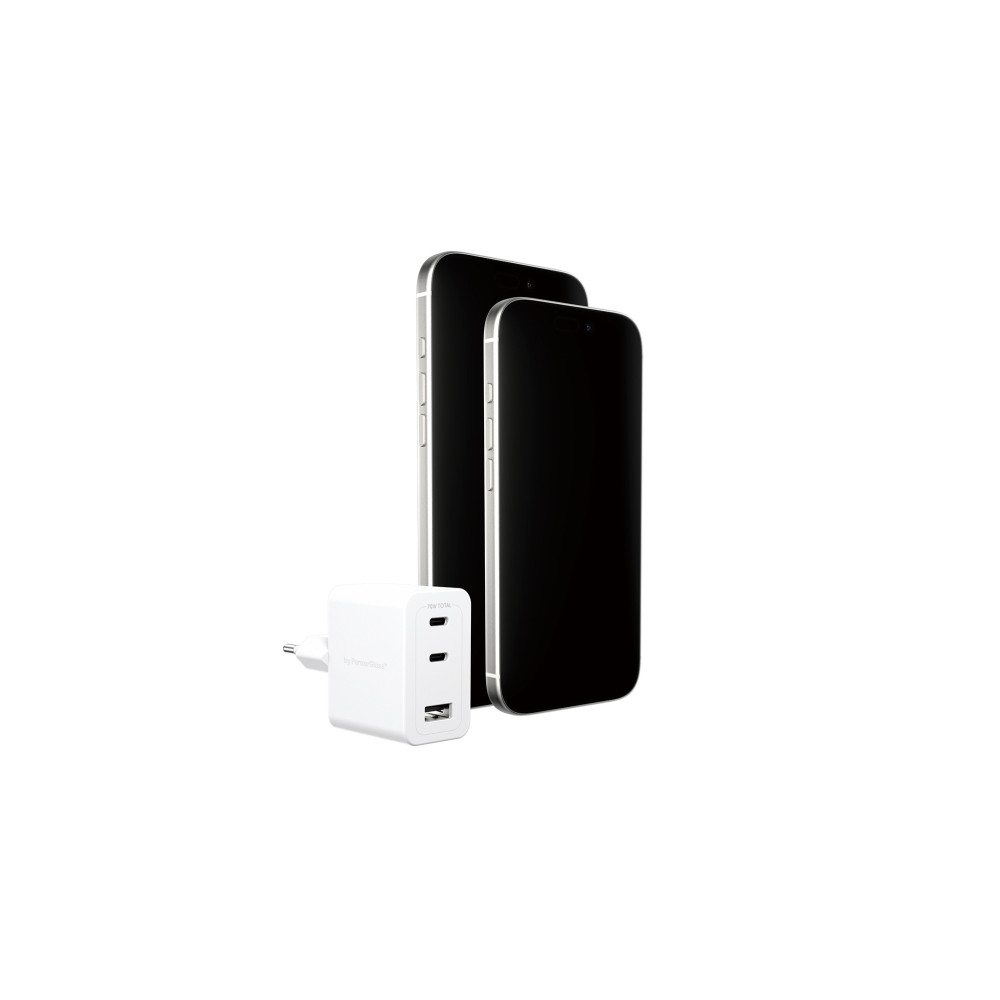 Produktbild för empower by PanzerGlass strömadapter - 2 x USB-C, USB typ A - 70 watt
