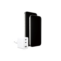 Produktbild för empower by PanzerGlass strömadapter - 2 x USB-C, USB typ A - 70 watt
