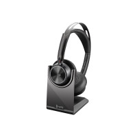 Produktbild för HP Poly Voyager Focus 2 - headset - USB-C via Bluetooth-adapter, USB-A via Bluetooth-adapter - med laddningsställ