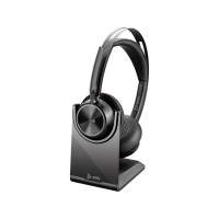 Produktbild för HP Poly Voyager Focus 2 - headset - USB-C via Bluetooth-adapter, USB-A via Bluetooth-adapter - med laddningsställ