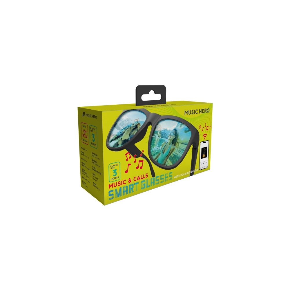 Produktbild för SBS MHEARGLASSBTK, Svart, Svart, Polariserad lins, IPX4, 100...