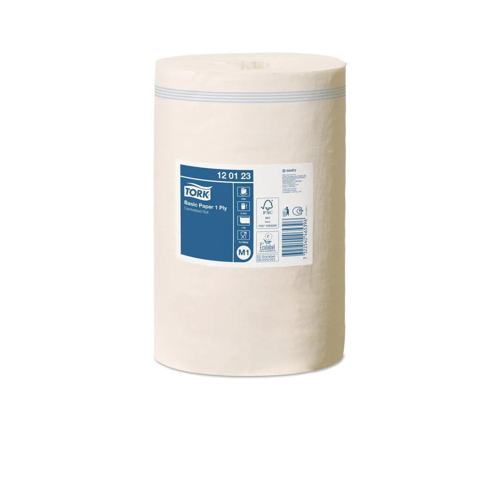 Produktbild för Tork® M1 Basic Mini Centerfeed torkpapper 120123 1-lagers fö...