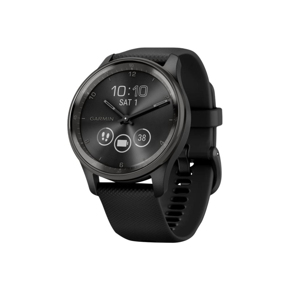 Produktbild för Garmin vívomove Trend - svart - smart klocka med band