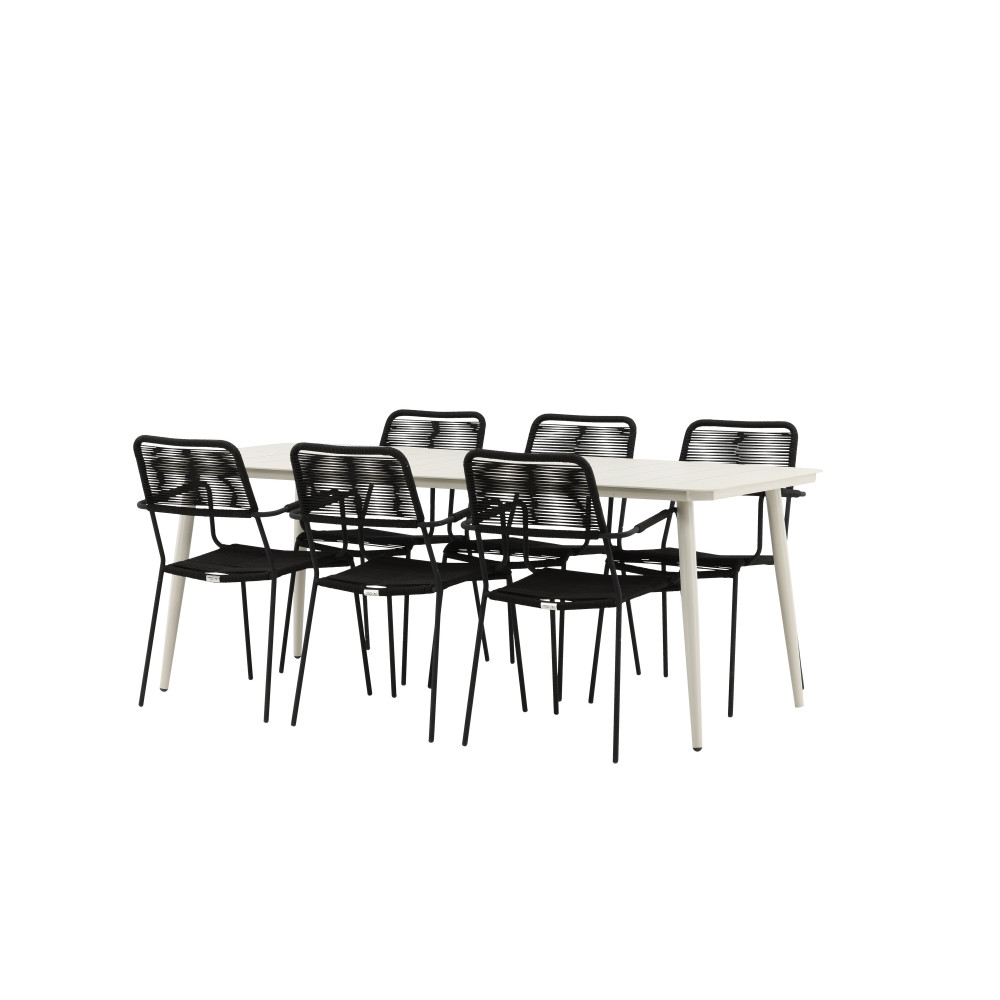 Produktbild för Lina Matbord med Lindos Stolarna
